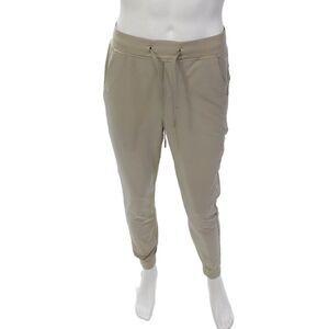 Birddogs Mens Basic Drawstring Elastic Waist Synched Ankle Joggers Khaki Size M